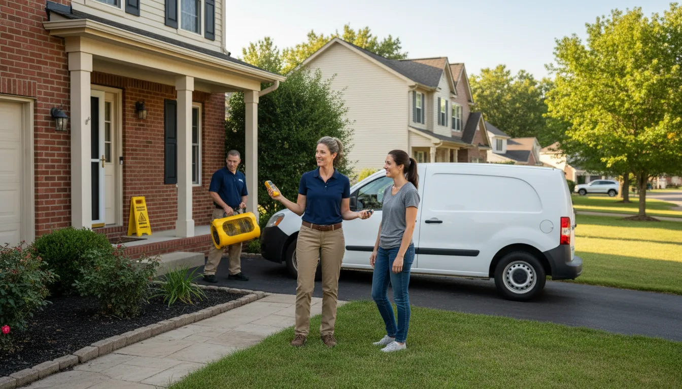 Residential water damage restoration in Badger, CA
